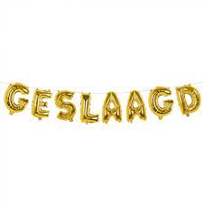 HOERA GESLAAGD FOLIE BALLONSLINGER ()